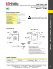 HMC554LC3BTR-R5 数据规格书 6