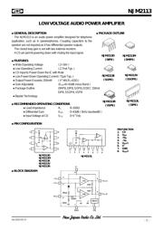 NJM2113D 数据规格书 1