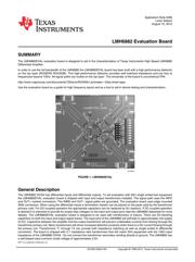 LMH6882EVAL/NOPB 数据规格书 1