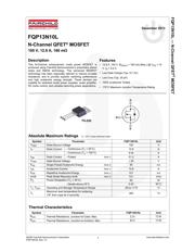 FQP13N10L datasheet.datasheet_page 1