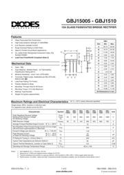 GBJ1510 Datenblatt PDF