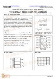 TC74HC10AFN datasheet.datasheet_page 1