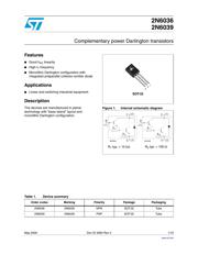 2N6039 Datenblatt PDF