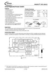 BTS442E2 E3062A Datenblatt PDF