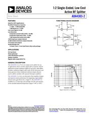 ADA4303-2ACPZ-R7 数据规格书 1