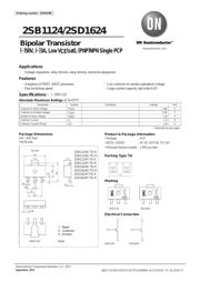 2SD1624T-TD-E Datenblatt PDF