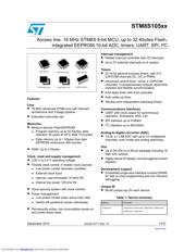 STM8S105K4U6A Datenblatt PDF