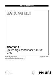 TDA1541A datasheet.datasheet_page 1