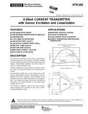 XTR105UA 数据手册