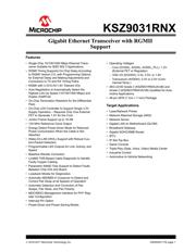 KSZ9031RNXIA Datenblatt PDF