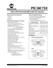 PIC16C711T-04E/SO 数据规格书 1