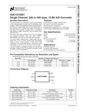 ADC121S051 数据规格书 1