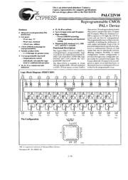 PALC22V10-25KMB 数据规格书 1