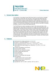 74LV259BQ,115 datasheet.datasheet_page 1