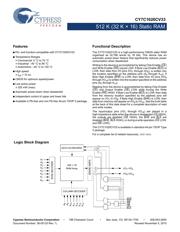 CY7C1020CV33-15ZSXE 数据规格书 1