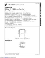 DS90LV019TMTC 数据规格书 1