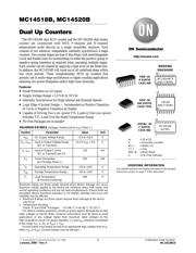 MC14520BDWG Datenblatt PDF