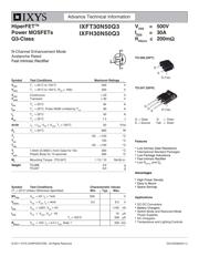 IXFH30N50Q3 Datenblatt PDF