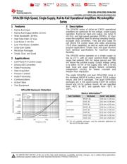OPA350EA/250 Datenblatt PDF