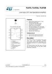 TL072IDT 数据规格书 1