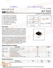 IRF7503 数据规格书 1