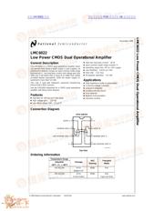 LMC6022 数据规格书 1