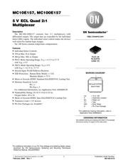 MC10E157FNG 数据规格书 1