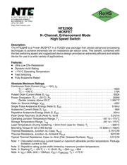 NTE2908 数据规格书 1