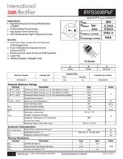 IRFB3006PBF Datenblatt PDF