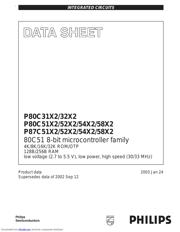 P87C58X2BA 数据规格书 1