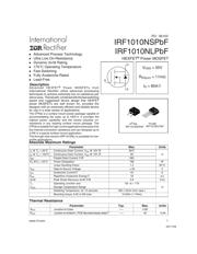 IRF1010NSTRLPBF 数据规格书 1