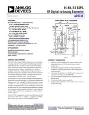 AD9739BBC Datenblatt PDF