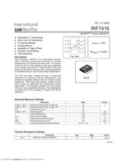 IRF7416 数据手册