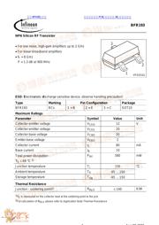 BFR193 数据规格书 1