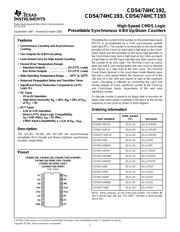 CD74HC192NSRE4 datasheet.datasheet_page 1