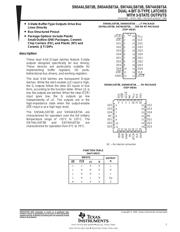 SN74ALS873BDWE4 数据规格书 1