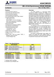 AS4C2M32S-6TCN datasheet.datasheet_page 1