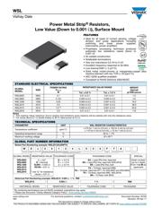 WSL1206R0500FEK 数据规格书 1