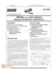 DAC904 数据规格书 1