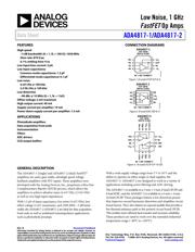 ADA4817-1ARDZ-R7 Datenblatt PDF