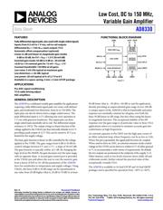 AD8330ACPZ-R7 datasheet.datasheet_page 1