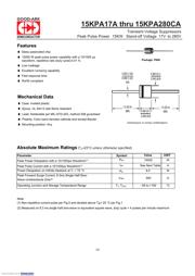 15KPA150A 数据规格书 1