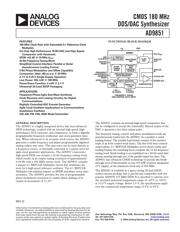 AD9851BRSZ Datenblatt PDF