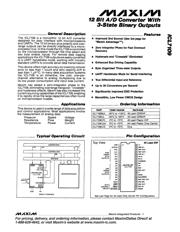 ICL7109CQH+D Datenblatt PDF