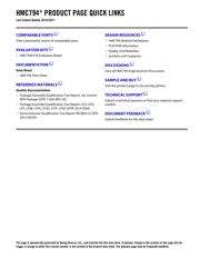 HMC794LP3E datasheet.datasheet_page 2