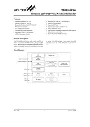 HT82K629A-40DIP datasheet.datasheet_page 1