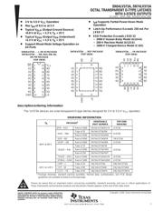 SN74LV373ADGVR 数据规格书 1
