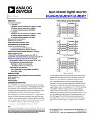 ADUM2400CRIZ Datenblatt PDF