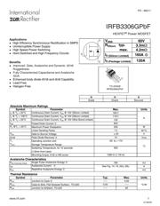 IRFB3306GPBF Datenblatt PDF