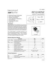 IRF1010EPBF 数据规格书 1